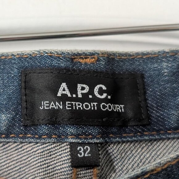 A.P.C. | Jean Etroit Court Indigo Stonewashed Japanese stretch denim - Picture 5 of 14
